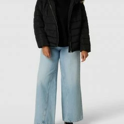 ONLY CARMAKOMA PLUS SIZE Steppjacke Mit Abnehmbarem Fellkragen - Schwarz