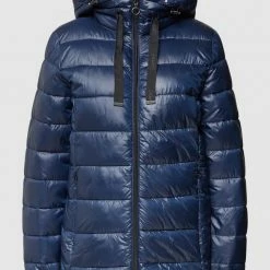 Esprit Steppjacke Mit Abnehmbarer Kapuze - Marineblau