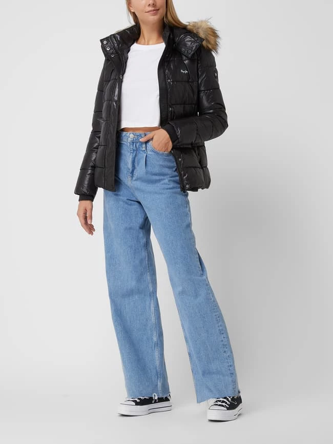 Pepe Jeans Steppjacke Mit Abnehmbarer Kapuze Modell 'June' - Wasserabweisend - Schwarz 3 Pepe Jeans Steppjacke Mit Abnehmbarer Kapuze Modell 'June' - Wasserabweisend - Schwarz