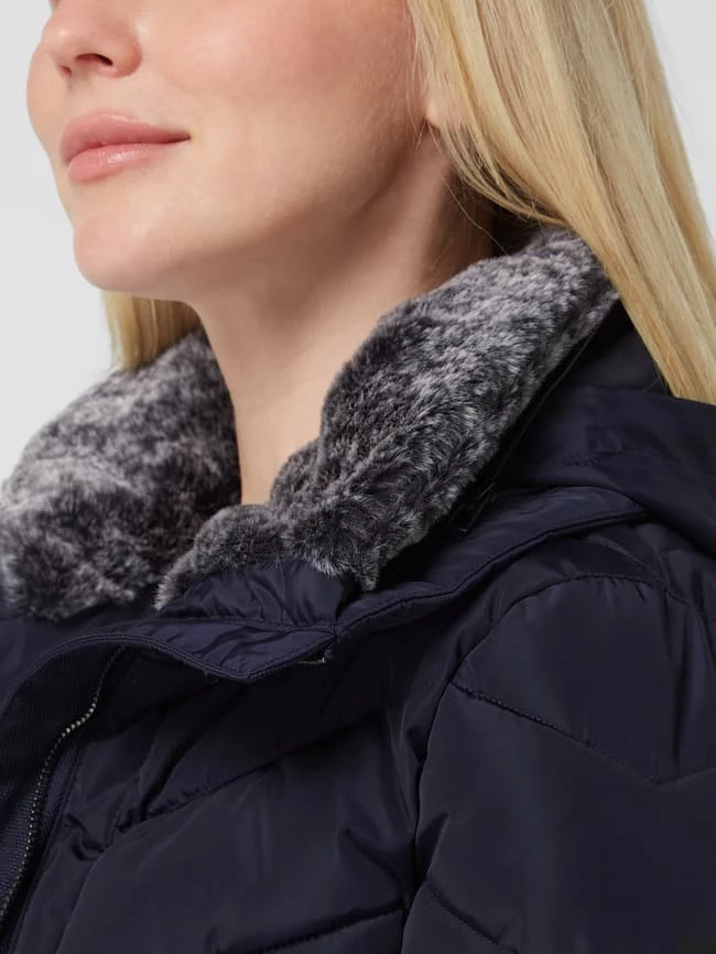 Tom Tailor Steppjacke Mit Webpelz - Marineblau 8 Tom Tailor Steppjacke Mit Webpelz - Marineblau – Bild 6