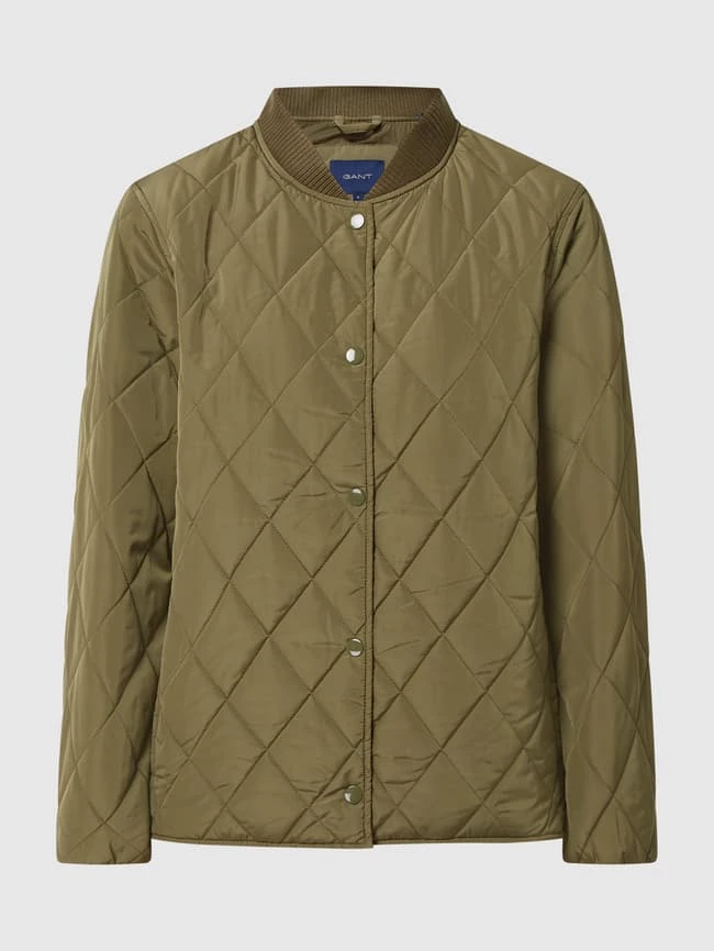 Gant Steppjacke Mit Stehkragen - Khaki 4 Gant Steppjacke Mit Stehkragen - Khaki – Bild 2