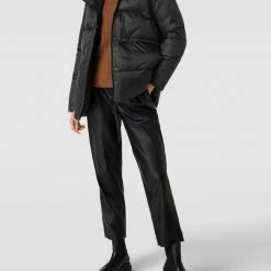 Opus Steppjacke Mit Stehkragen Modell 'Harida' - Schwarz