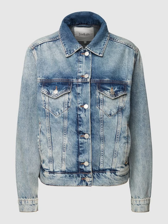 Bash Jeansjacke Aus Baumwolle Mit Kontrastnähten - Jeans 4 Bash Jeansjacke Aus Baumwolle Mit Kontrastnähten - Jeans – Bild 2