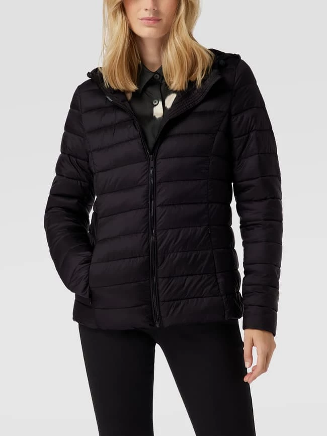 Montego Steppjacke Mit Kapuze Und Reißverschlusstaschen - Schwarz 6 Montego Steppjacke Mit Kapuze Und Reißverschlusstaschen - Schwarz – Bild 4