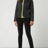 Barbour Steppjacke Mit Cordkragen Modell 'Deveron' - Schwarz
