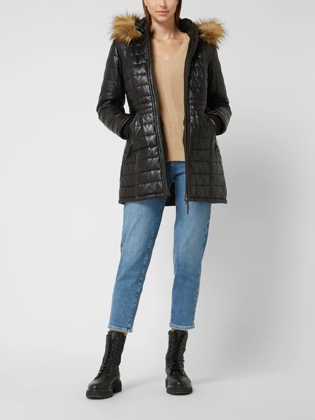 Cabrini Parka Aus Lammnappa - Schwarz 3 Cabrini Parka Aus Lammnappa - Schwarz