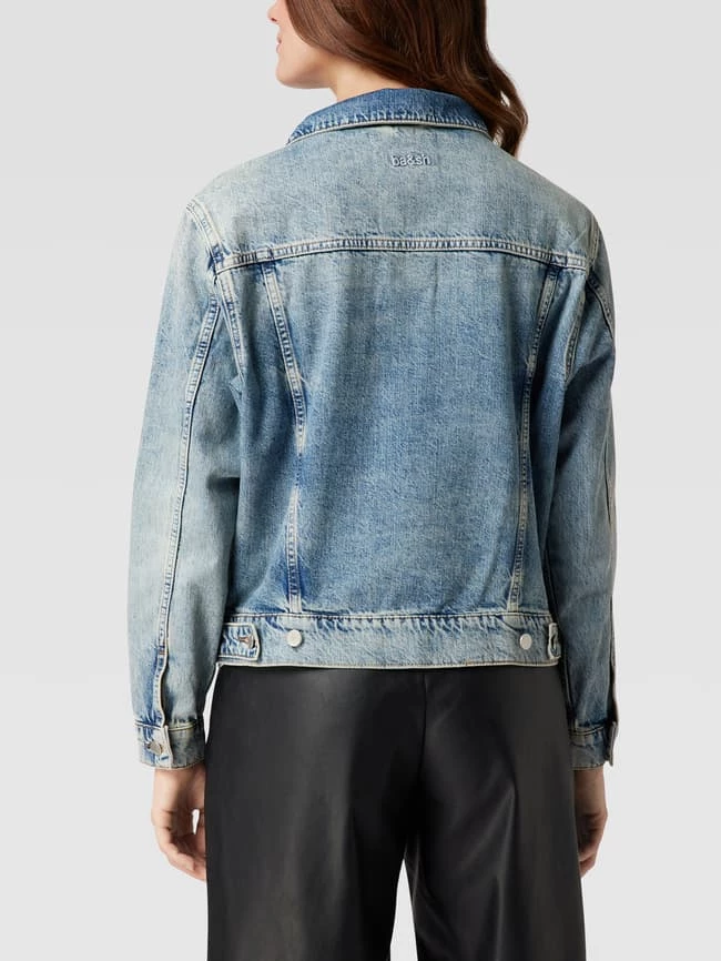 Bash Jeansjacke Aus Baumwolle Mit Kontrastnähten - Jeans 7 Bash Jeansjacke Aus Baumwolle Mit Kontrastnähten - Jeans – Bild 5