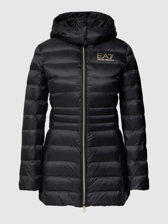 EA7 Emporio Armani Steppjacke Mit Label-Print Modell 'GIUBOTTO' - Schwarz 4 EA7 Emporio Armani Steppjacke Mit Label-Print Modell 'GIUBOTTO' - Schwarz – Bild 2