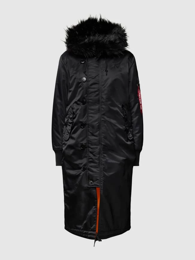 Alpha Industries Parka Mit Label-Applikation Modell 'FISHTAIL' - Schwarz 4 Alpha Industries Parka Mit Label-Applikation Modell 'FISHTAIL' - Schwarz – Bild 2