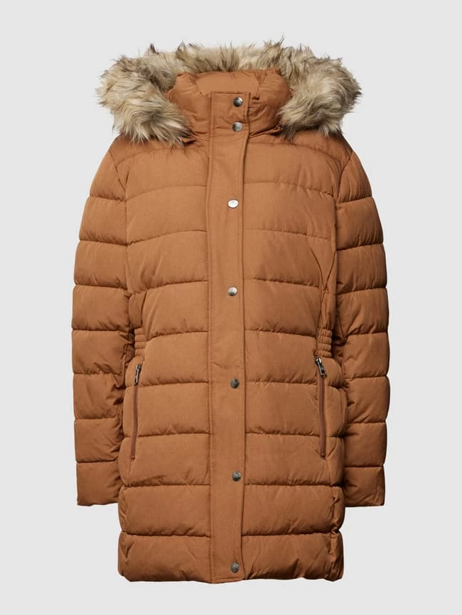 ONLY CARMAKOMA PLUS SIZE Steppjacke Mit Kunstpelzkragen Modell 'CARLUNA' - Mittelbraun 4 ONLY CARMAKOMA PLUS SIZE Steppjacke Mit Kunstpelzkragen Modell 'CARLUNA' - Mittelbraun – Bild 2