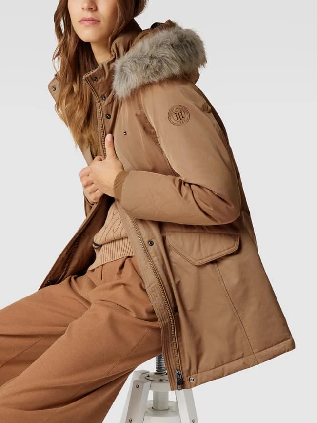 Tommy Hilfiger Mantel Mit Kapuze Und Abnehmbarem Kunstfell - Camel 5 Tommy Hilfiger Mantel Mit Kapuze Und Abnehmbarem Kunstfell - Camel – Bild 3