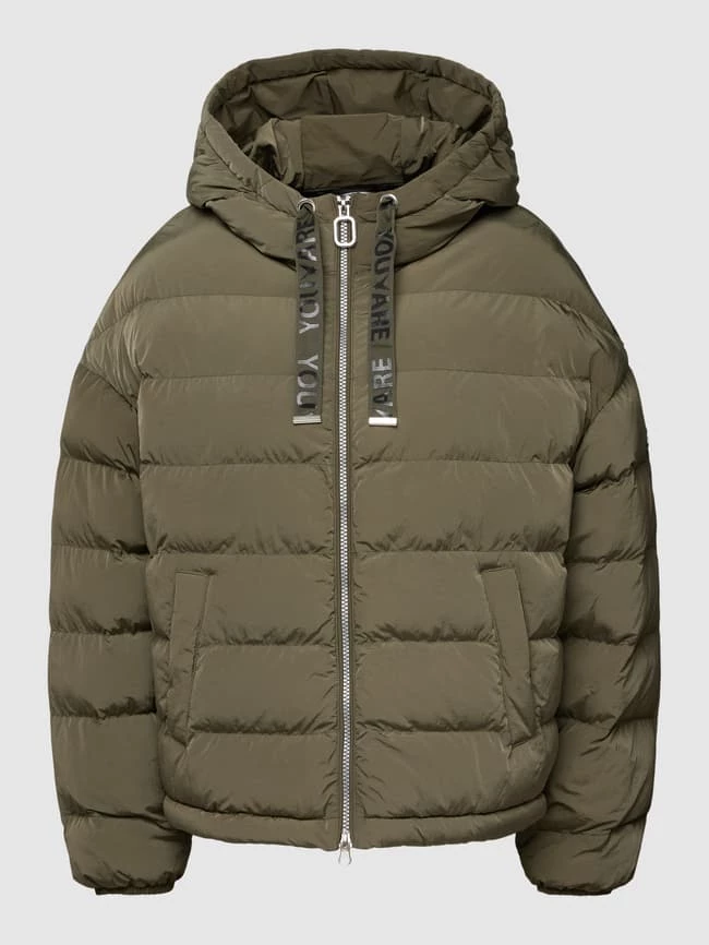 Fuchs Schmitt Steppjacke Mit Label-Detail - Olivgrün 4 Fuchs Schmitt Steppjacke Mit Label-Detail - Olivgrün – Bild 2