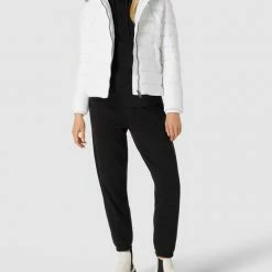 Tommy Jeans Steppjacke Mit Brand-Stitching Modell 'BASIC HOODED DOWN JACKET' - Weiß