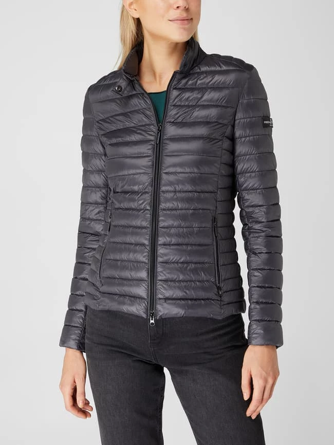 Frieda & Freddies Light-Steppjacke Mit Stehkragen - Winddicht - Anthrazit 6 Frieda & Freddies Light-Steppjacke Mit Stehkragen - Winddicht - Anthrazit – Bild 4