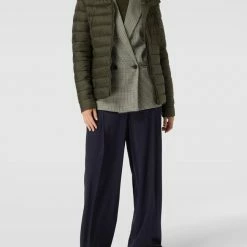 Montego Steppjacke Mit Kapuze Und Reißverschlusstaschen - Dunkelgrün