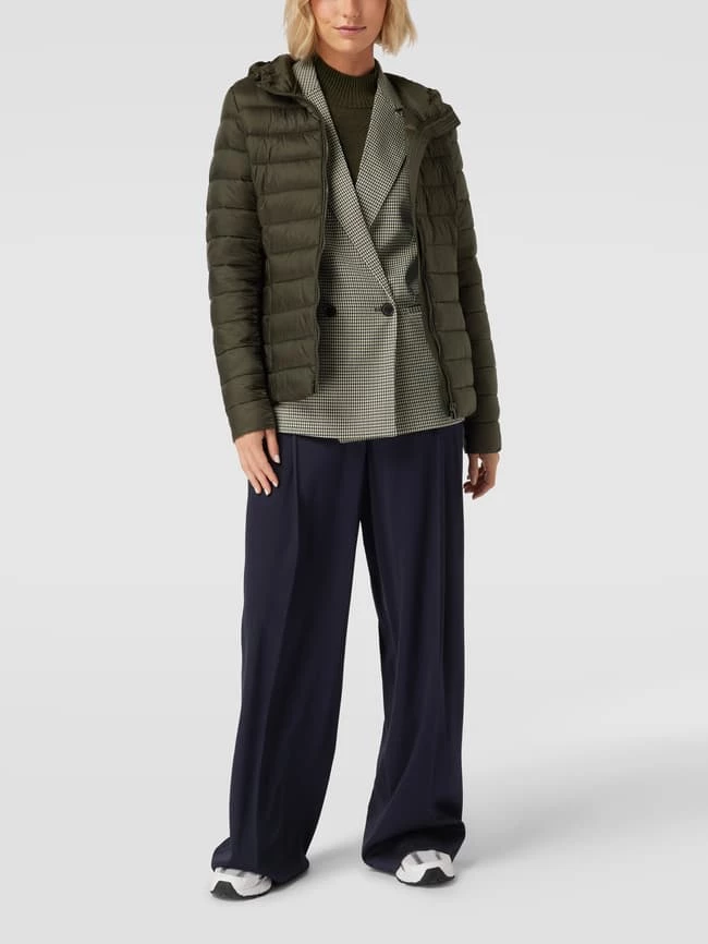 Montego Steppjacke Mit Kapuze Und Reißverschlusstaschen - Dunkelgrün 3 Montego Steppjacke Mit Kapuze Und Reißverschlusstaschen - Dunkelgrün