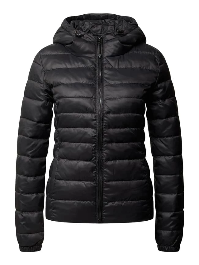 Only Light-Steppjacke Mit Kapuze - Schwarz 5 Only Light-Steppjacke Mit Kapuze - Schwarz – Bild 3