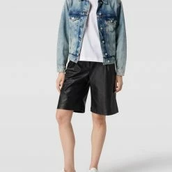 Bash Jeansjacke Aus Baumwolle Mit Kontrastnähten - Jeans