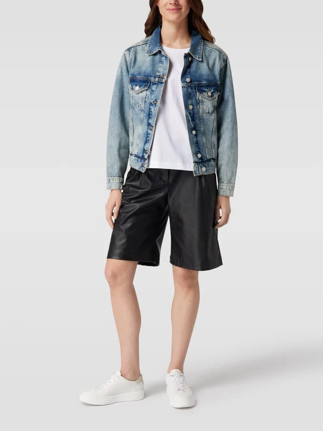 Bash Jeansjacke Aus Baumwolle Mit Kontrastnähten - Jeans 3 Bash Jeansjacke Aus Baumwolle Mit Kontrastnähten - Jeans