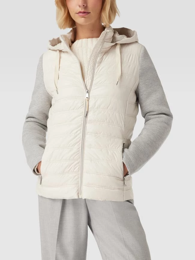 Christian Berg Woman Selection Steppjacke Mit Jersey-Arm Und Kapuze - Offwhite 6 Christian Berg Woman Selection Steppjacke Mit Jersey-Arm Und Kapuze - Offwhite – Bild 4