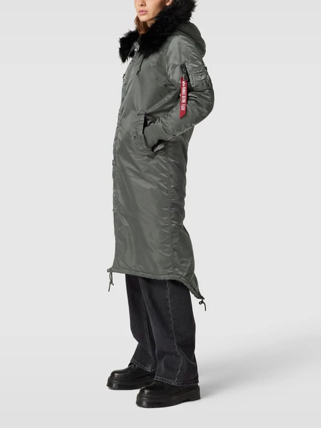 Alpha Industries Parka Mit Label-Applikation Modell 'FISHTAIL' - Graphit 6 Alpha Industries Parka Mit Label-Applikation Modell 'FISHTAIL' - Graphit – Bild 4