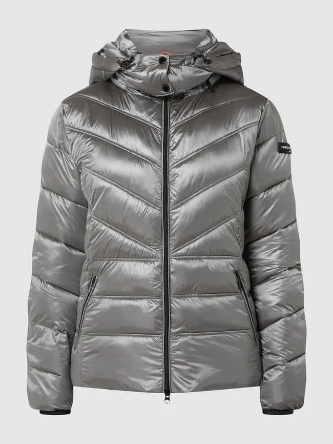 Frieda & Freddies Steppjacke Mit Abnehmbarer Kapuze - Mittelgrau 4 Frieda & Freddies Steppjacke Mit Abnehmbarer Kapuze - Mittelgrau – Bild 2