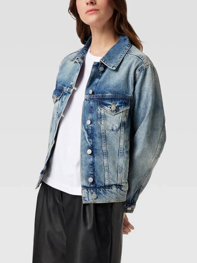 Bash Jeansjacke Aus Baumwolle Mit Kontrastnähten - Jeans 6 Bash Jeansjacke Aus Baumwolle Mit Kontrastnähten - Jeans – Bild 4