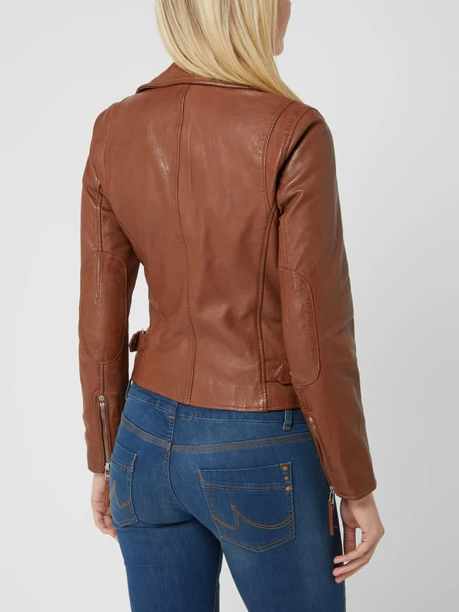 Gipsy Lederjacke Im Biker-Look - Cognac 7 Gipsy Lederjacke Im Biker-Look - Cognac – Bild 5
