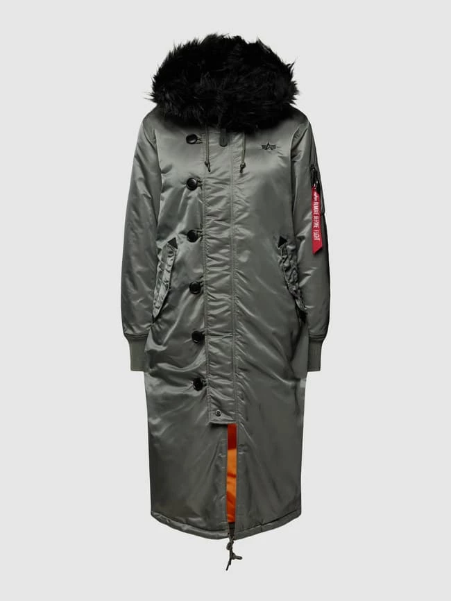 Alpha Industries Parka Mit Label-Applikation Modell 'FISHTAIL' - Graphit 4 Alpha Industries Parka Mit Label-Applikation Modell 'FISHTAIL' - Graphit – Bild 2