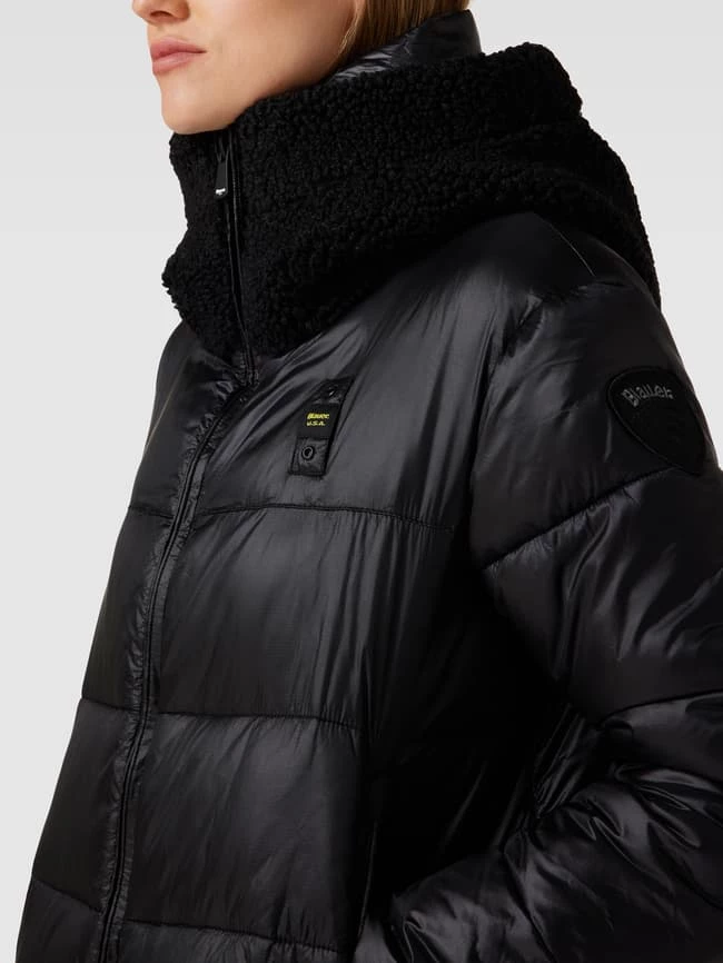 Blauer Usa Steppjacke Mit Kapuze - Schwarz 5 Blauer Usa Steppjacke Mit Kapuze - Schwarz – Bild 3