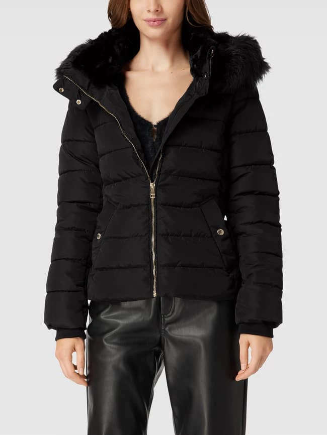 Only Steppjacke Mit Kunstfellkragen Modell 'CAMILLA' - Schwarz 6 Only Steppjacke Mit Kunstfellkragen Modell 'CAMILLA' - Schwarz – Bild 4