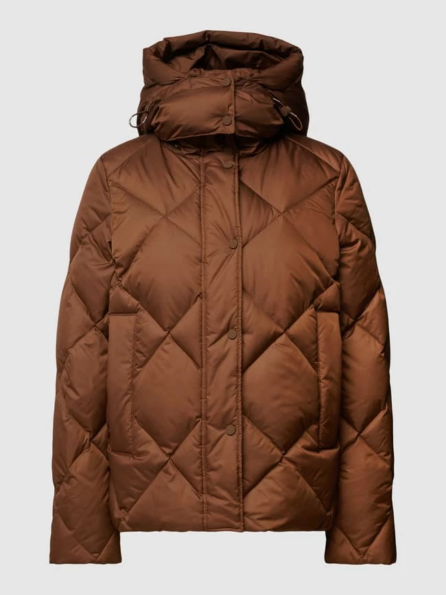 Marc O'Polo Daunenjacke Mit Label-Detail - Mittelbraun 4 Marc O'Polo Daunenjacke Mit Label-Detail - Mittelbraun – Bild 2