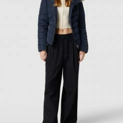 Only Steppjacke Mit Kunstpelzkragen Modell 'ELLAN' - Marineblau