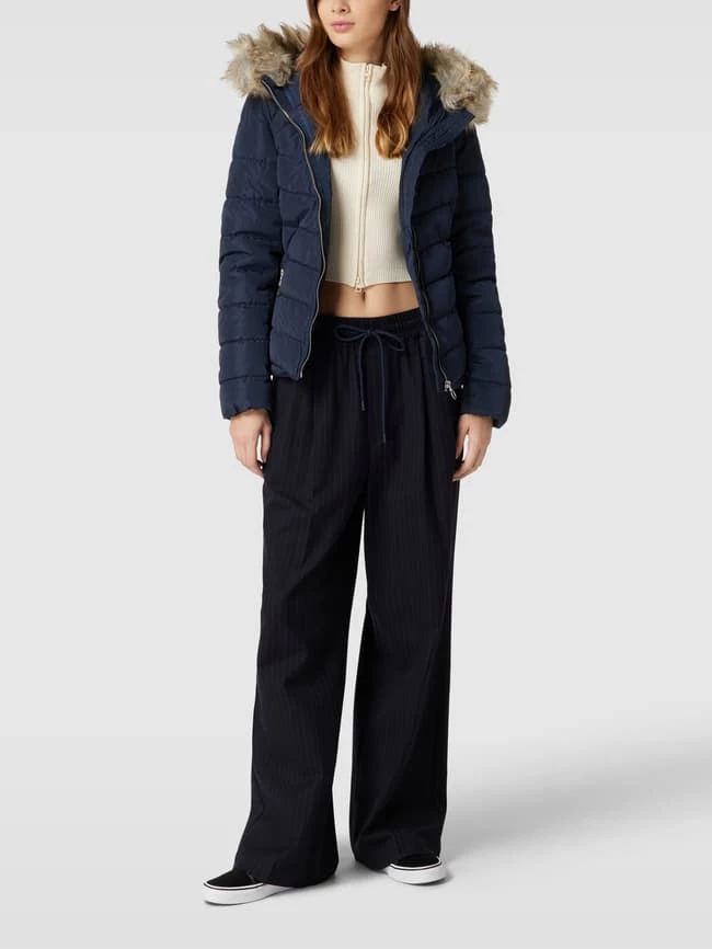 Only Steppjacke Mit Kunstpelzkragen Modell 'ELLAN' - Marineblau 3 Only Steppjacke Mit Kunstpelzkragen Modell 'ELLAN' - Marineblau