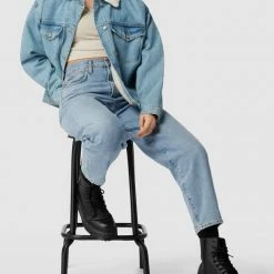 REVIEW Jeansjacke Mit Teddyfell-Kragen - Jeans