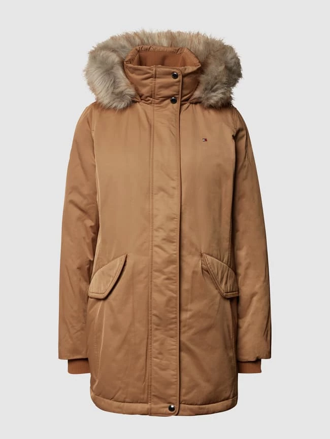 Tommy Hilfiger Mantel Mit Kapuze Und Abnehmbarem Kunstfell - Camel 4 Tommy Hilfiger Mantel Mit Kapuze Und Abnehmbarem Kunstfell - Camel – Bild 2