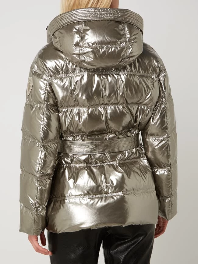 Blauer Usa Steppjacke In Metallic-Optik Mit Wattierung - Silber 7 Blauer Usa Steppjacke In Metallic-Optik Mit Wattierung - Silber – Bild 5