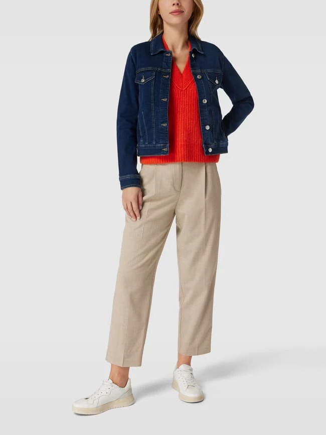 Mango Jeansjacke Mit Label-Details Modell 'VICKY' - Dunkelblau 3 Mango Jeansjacke Mit Label-Details Modell 'VICKY' - Dunkelblau