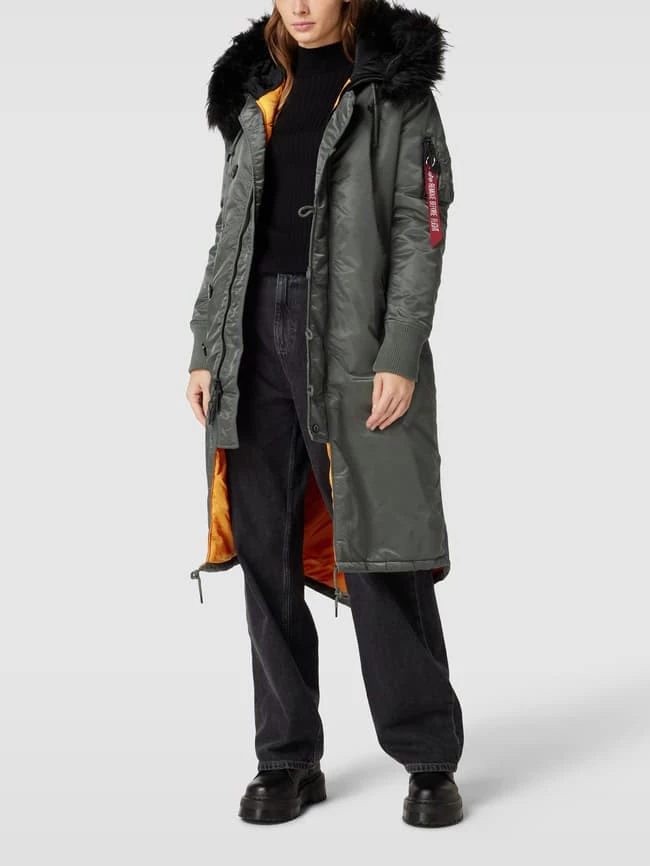 Alpha Industries Parka Mit Label-Applikation Modell 'FISHTAIL' - Graphit 3 Alpha Industries Parka Mit Label-Applikation Modell 'FISHTAIL' - Graphit