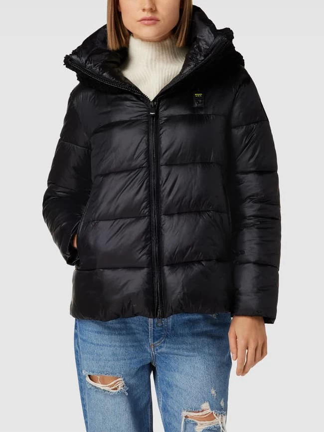 Blauer Usa Steppjacke Mit Kapuze - Schwarz 6 Blauer Usa Steppjacke Mit Kapuze - Schwarz – Bild 4