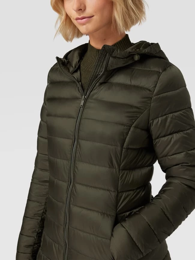 Montego Steppjacke Mit Kapuze Und Reißverschlusstaschen - Dunkelgrün 5 Montego Steppjacke Mit Kapuze Und Reißverschlusstaschen - Dunkelgrün – Bild 3