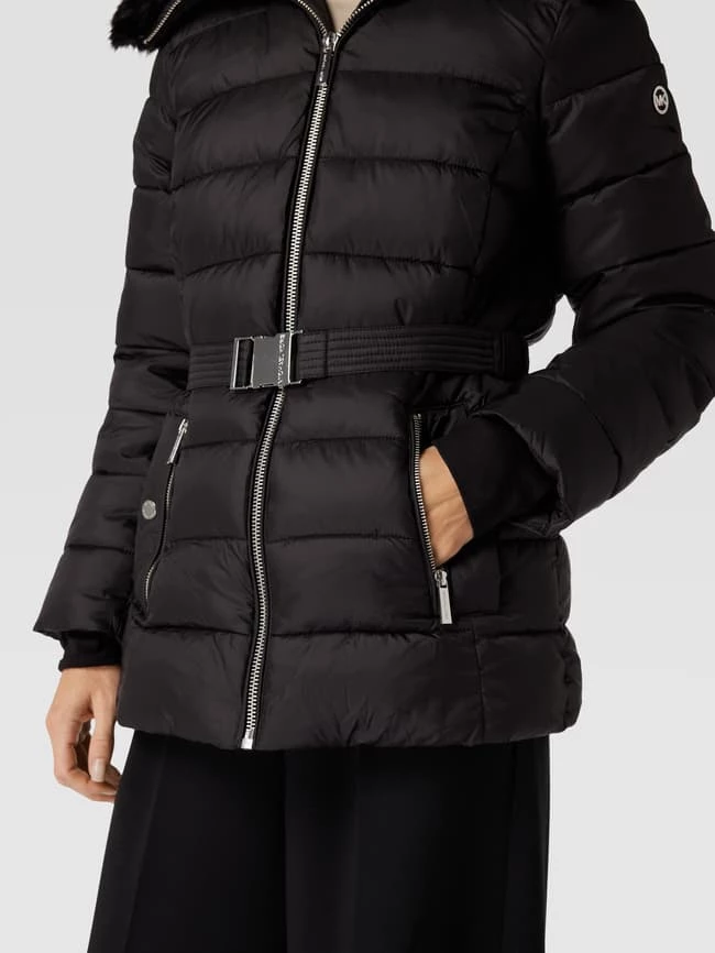MICHAEL Michael Kors Steppjacke Mit Taillengürtel - Schwarz 5 MICHAEL Michael Kors Steppjacke Mit Taillengürtel - Schwarz – Bild 3
