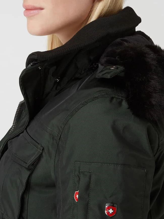 Wellensteyn Schneezauber 66 Funktionsjacke Mit Webpelz - Wattiert - Dunkelgrün 5 Wellensteyn Schneezauber 66 Funktionsjacke Mit Webpelz - Wattiert - Dunkelgrün – Bild 3