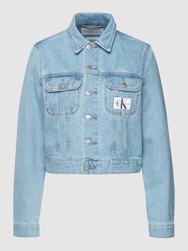 Calvin Klein Jeans Cropped Jeansjacke Mit Label-Patch - Jeans 4 Calvin Klein Jeans Cropped Jeansjacke Mit Label-Patch - Jeans – Bild 2