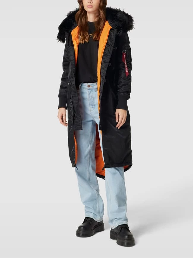 Alpha Industries Parka Mit Label-Applikation Modell 'FISHTAIL' - Schwarz 3 Alpha Industries Parka Mit Label-Applikation Modell 'FISHTAIL' - Schwarz