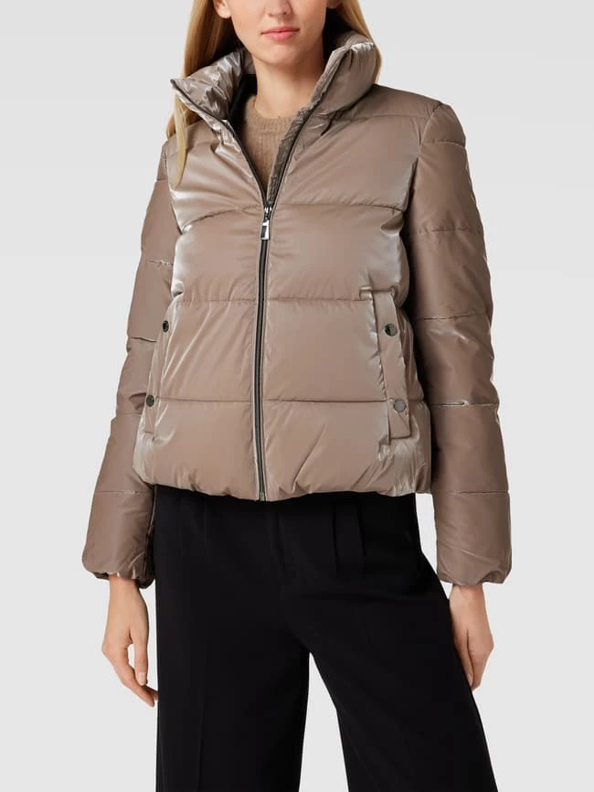 Comma Steppjacke Mit Stehkragen - Taupe 6 Comma Steppjacke Mit Stehkragen - Taupe – Bild 4