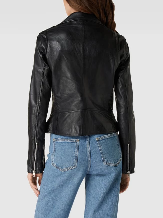 REVIEW Lederjacke Mit Seitlichen Eingrifftaschen - Schwarz 6 REVIEW Lederjacke Mit Seitlichen Eingrifftaschen - Schwarz – Bild 5