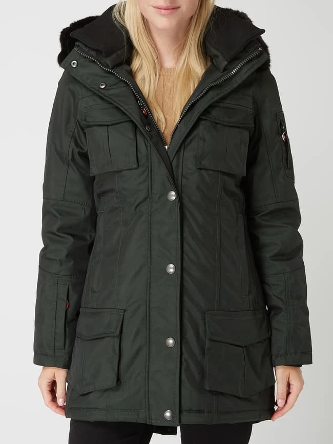 Wellensteyn Schneezauber 66 Funktionsjacke Mit Webpelz - Wattiert - Dunkelgrün 6 Wellensteyn Schneezauber 66 Funktionsjacke Mit Webpelz - Wattiert - Dunkelgrün – Bild 4