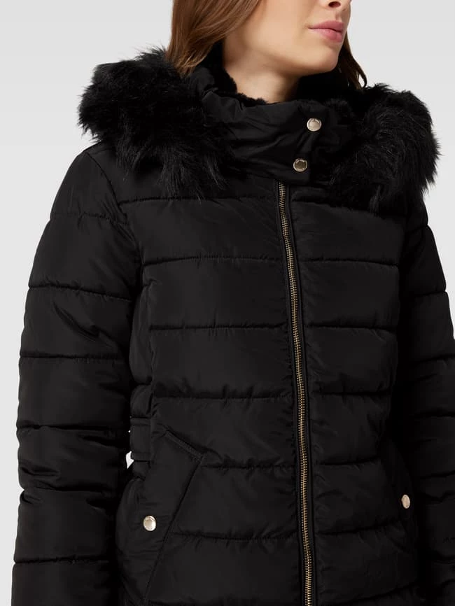 Only Steppjacke Mit Kunstfellkragen Modell 'CAMILLA' - Schwarz 5 Only Steppjacke Mit Kunstfellkragen Modell 'CAMILLA' - Schwarz – Bild 3