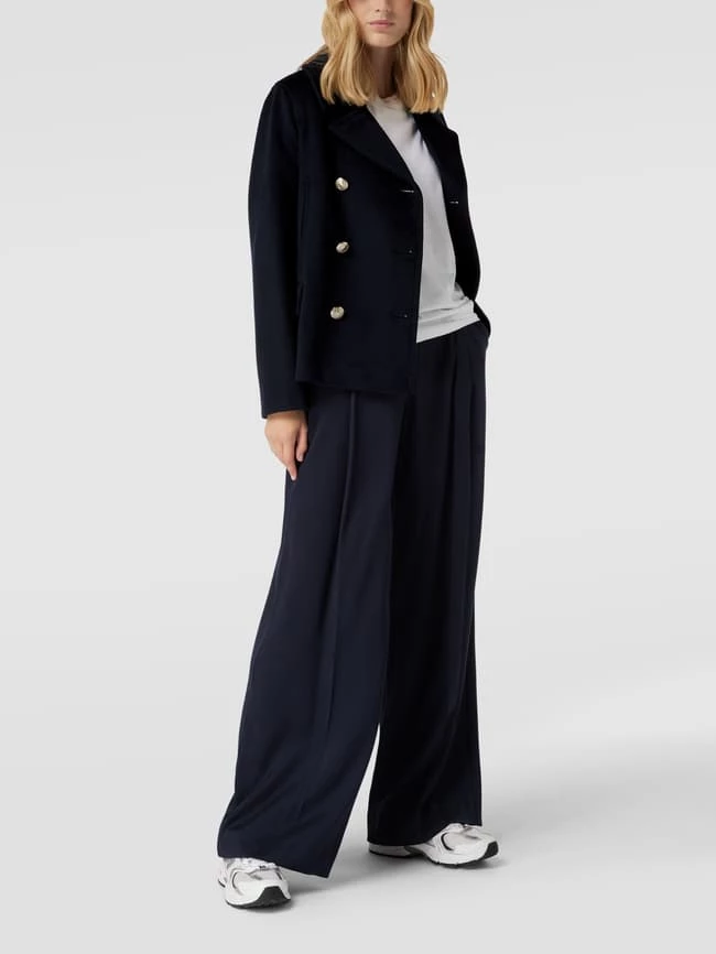 Tommy Hilfiger Cabanjacke Mit Reverskragen Modell 'PEACOAT' - Marineblau 3 Tommy Hilfiger Cabanjacke Mit Reverskragen Modell 'PEACOAT' - Marineblau